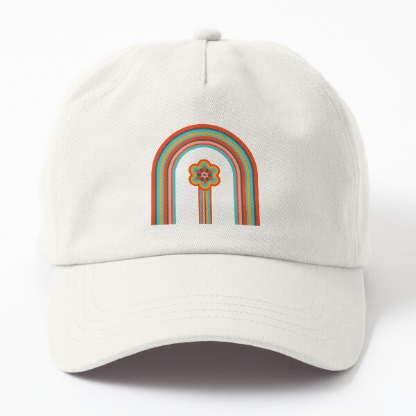 MOD FLORAL COLOURS OF THE RAINBOW - UnBlink Studio by Jackie Tahara Dad Hat