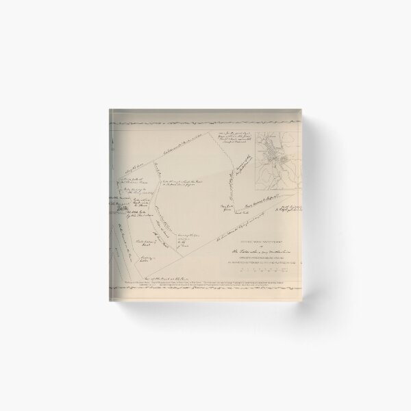 Item preview, Old George Washington Boyhood Homestead Map (1932) US Founding Father Childhood Home Atlas designed and sold by BravuraMedia.