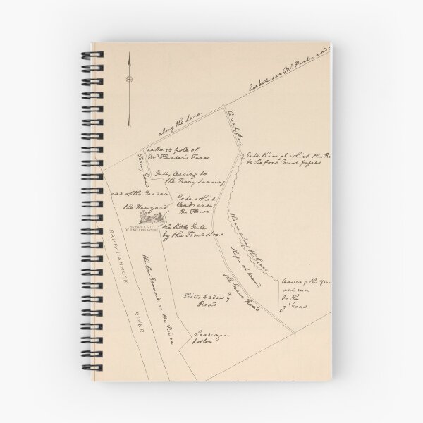 Item preview, Old George Washington Boyhood Homestead Map (1932) US Founding Father Childhood Home Atlas designed and sold by BravuraMedia.