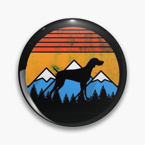 Item preview, Vintage German Shorthaired Pointer Sunset Mountains Retro Distressed designed and sold by Guarddogdrive.