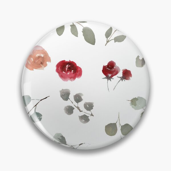 Item preview, Watercolor Roses Green Leaves designed and sold by The-Fantasy.
