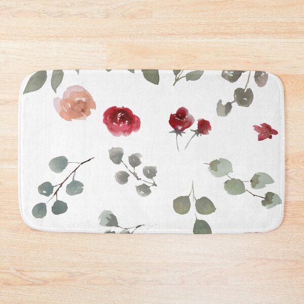 Item preview, Watercolor Roses Green Leaves designed and sold by The-Fantasy.