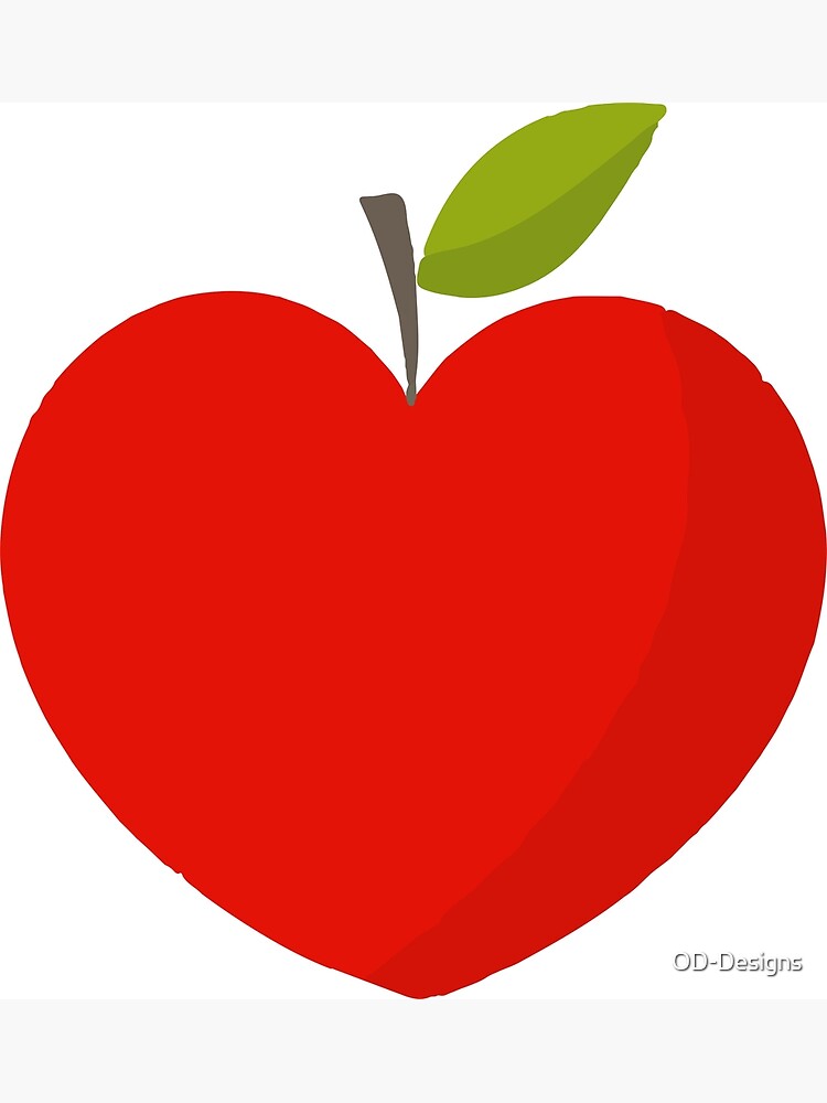 "Love Apple Illustration!" Poster for Sale by ODDesigns Redbubble