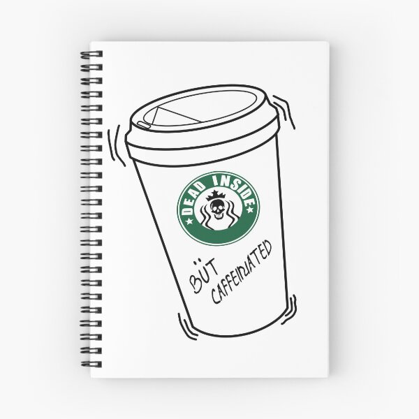 Item preview, Dead Inside But Caffeinated designed and sold by printhappy4you.