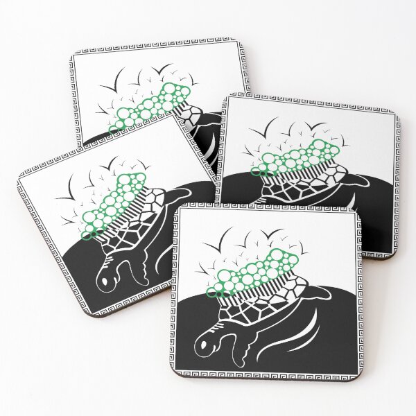 Item preview, A sea turtle carries hope on its back in the ocean designed and sold by ALL-IN-ART20.