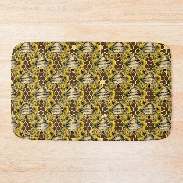 Item preview, Seamless Sunflower Bees Patterns V1 designed and sold by KleinDuBois.