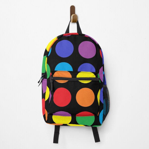 Item preview, Rainbow Polka Dots Black designed and sold by lornakay.