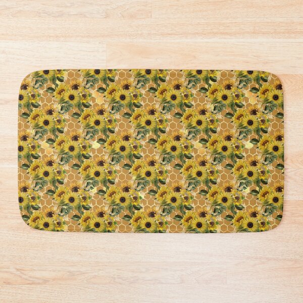 Item preview, Seamless Sunflower Bees Patterns V2 designed and sold by KleinDuBois.
