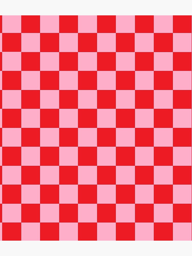 Checkered Pink and Red by lornakay