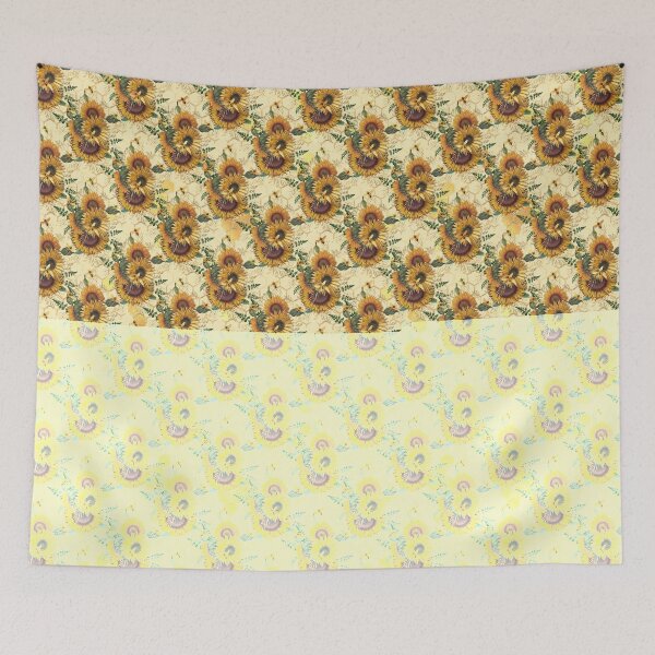 Item preview, Seamless Sunflower Bees Patterns V3 designed and sold by KleinDuBois.