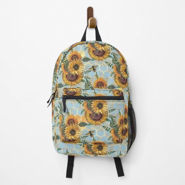 Item preview, Seamless Sunflower Bees Patterns V4 designed and sold by KleinDuBois.