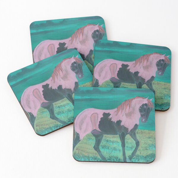 Item preview, Pinto stallion in the wild designed and sold by horseaddicted.