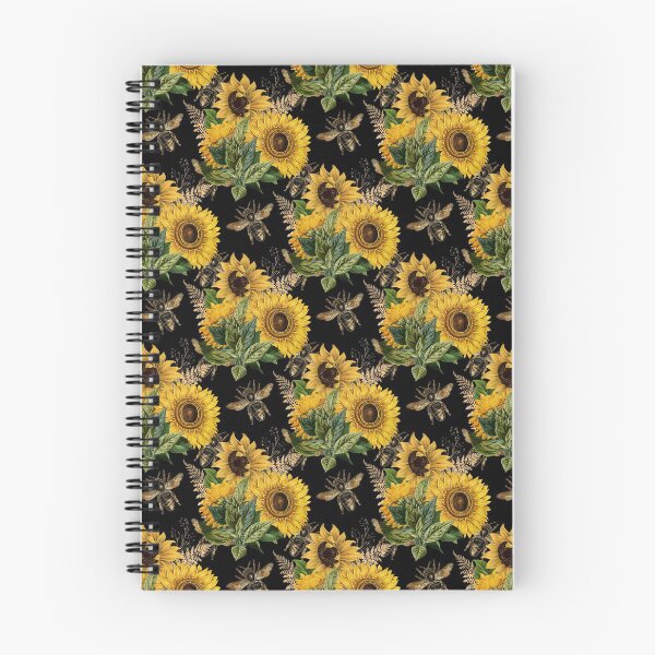Item preview, Seamless Sunflower Bees Patterns V6 designed and sold by KleinDuBois.