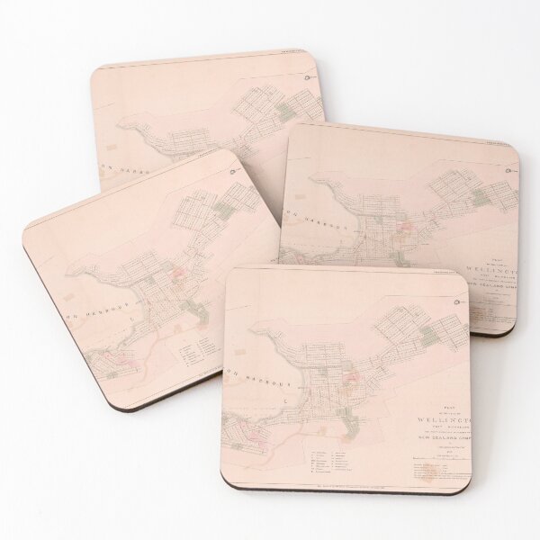 Item preview, Old Wellington NZ Map (1841) Vintage New Zealand Capital City Atlas  designed and sold by BravuraMedia.