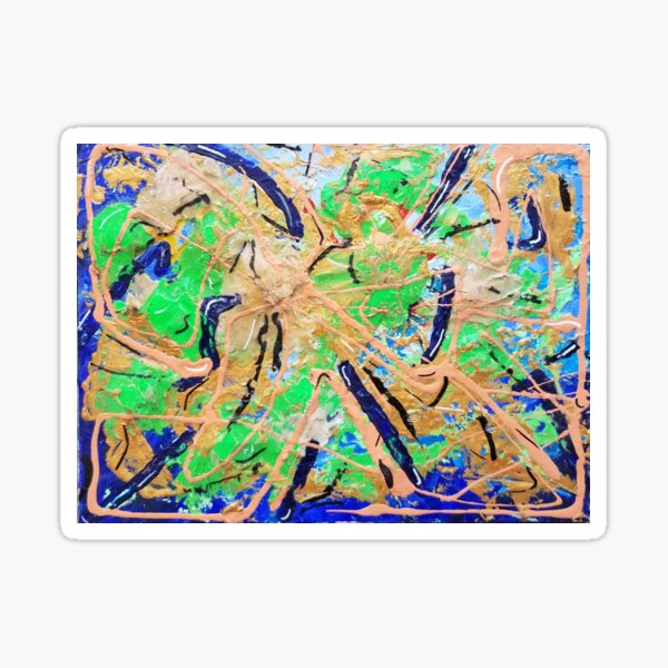 Paint drip abstract Sticker
