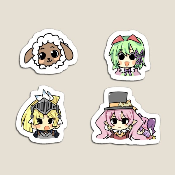 Item preview, Stickers- Girls and Wooly designed and sold by azuki-bean.