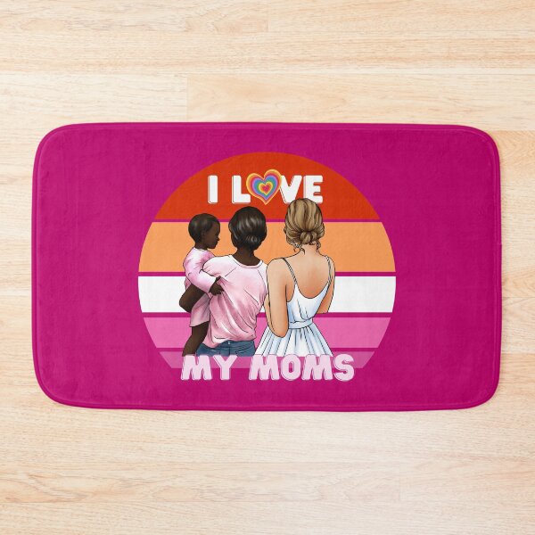 Item preview, I Love My Two Moms , Lesbian Pride Gift For Interracial Couples designed and sold by AwakenedSoul.