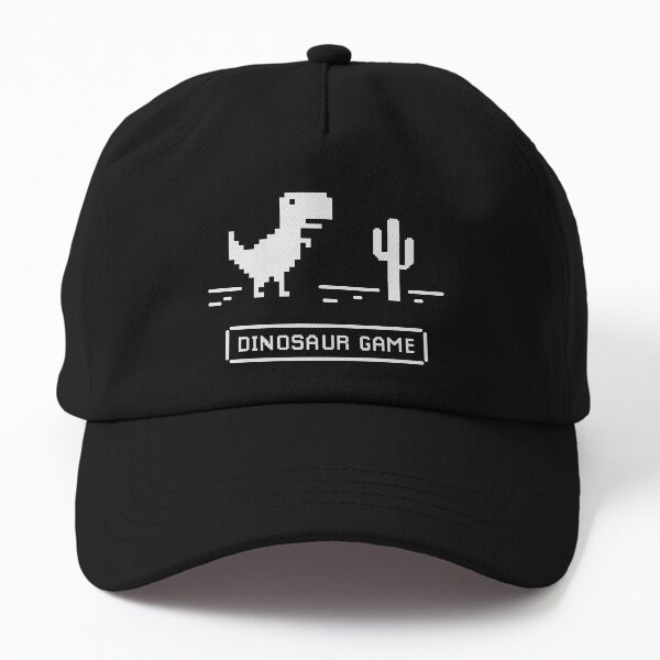 Dinosaur Game at Night Dad Hat