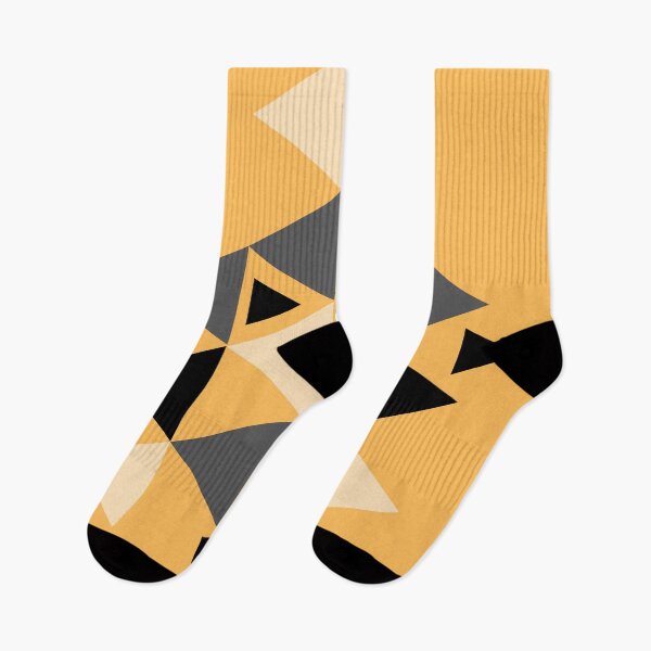 Item preview, Preppy minimalist yellow grey mid century modern tribal arrow pattern geometric  designed and sold by IamTrending.