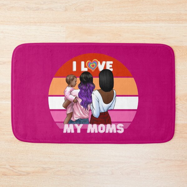 Item preview, I Love My Two Moms , Gay Pride Gift For Interracial Couples designed and sold by AwakenedSoul.