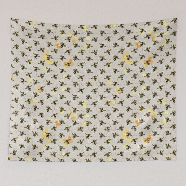Item preview, Seamless Sunflower Bees Patterns V0 designed and sold by KleinDuBois.