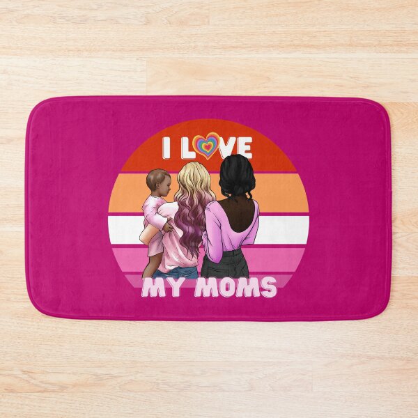 Item preview, I Love My Two Moms , Lesbian Pride Gift For Interracial Couples designed and sold by AwakenedSoul.