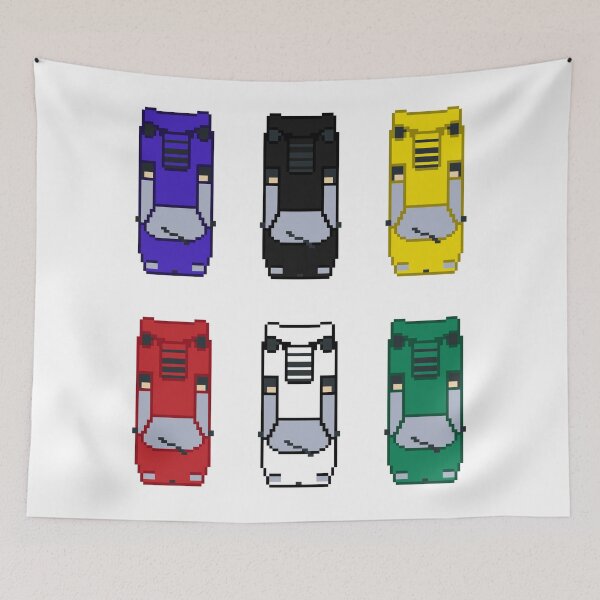 Item preview, 8-Bit Pixel Art Cars 6 Pack Countach designed and sold by rachxt.