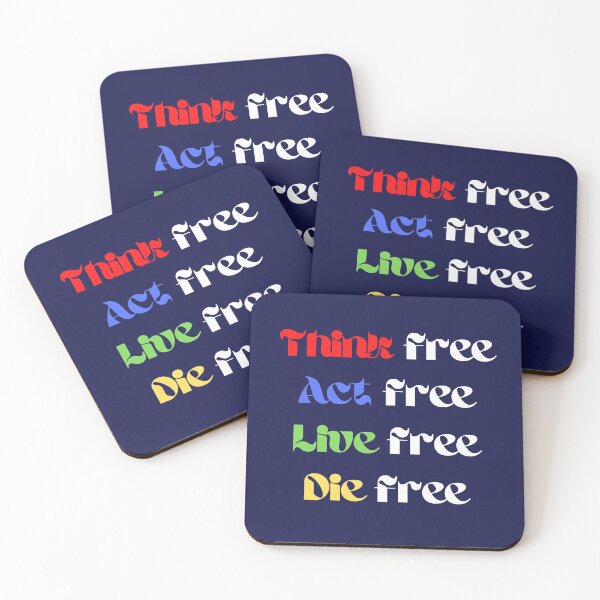 Item preview, think free act free designed and sold by FreedomAlways.