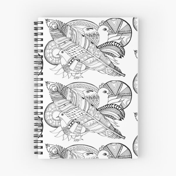 Item preview, Vogel doodle Schwarz/Weiß designed and sold by Dakinisa.