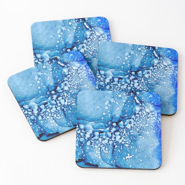 Item preview, “Blue Lagoon Alcohol Ink Abstract” designed and sold by Creatively Colette’s .