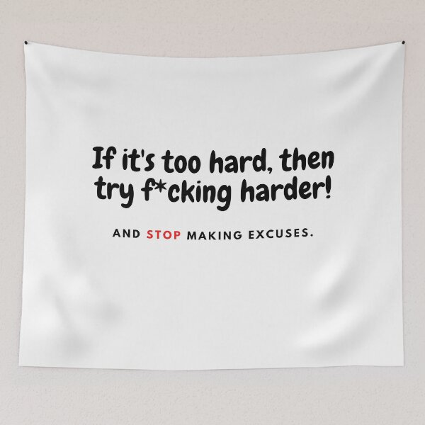 Item preview, Stop making excuses Street Codes Streetwear Street Codes designed and sold by OVERSAI.