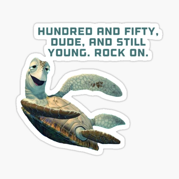 Crush The Turtle Finding Nemo Sticker For Sale By Bittersw33trice Redbubble