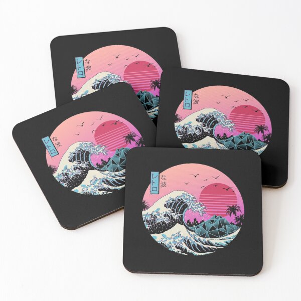 Item preview, Retro New Wave The Great Wave off Kanagawa designed and sold by Pink Pineapple Works.