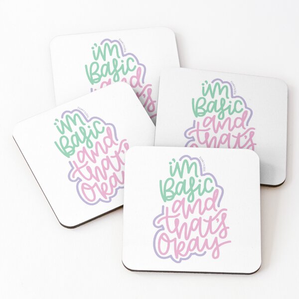 Item preview, I'm Basic - Mint / Pink / Purple designed and sold by TswizzleEG.