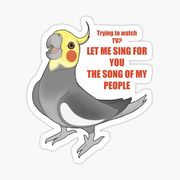 Loud Birb Sticker