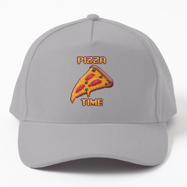 Pixel Art - Pizza Time Awesome Food Baseball Cap