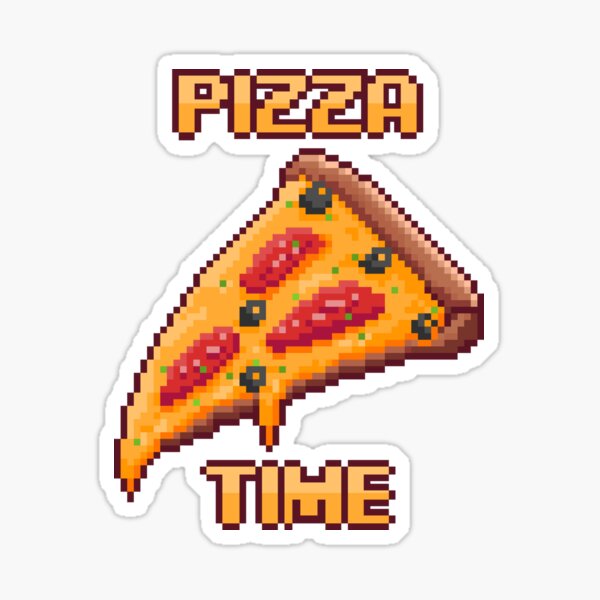 Pizza Time Comfort Food Sticker