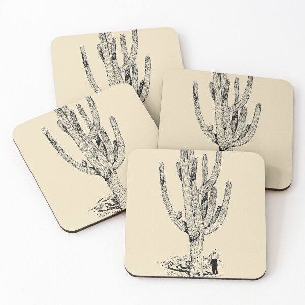 Item preview, cactus plant sketch watercolor wall art designed and sold by Ami store.