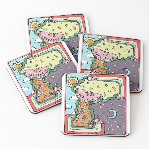 Item preview, Warby the Wobbly Watermelon  designed and sold by Intergalactic Unicorn: Art by Anna Schmidt.