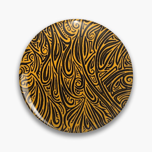 Item preview, Swirling Abstract Line Art in Black on Orange designed and sold by MathenaArt.
