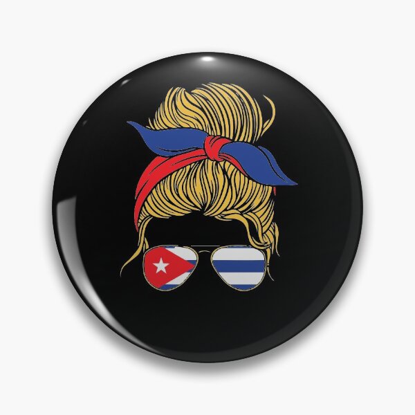 Item preview, Messy Hair Woman Bun Cuba Flag Cuban designed and sold by GraphicDesign15.