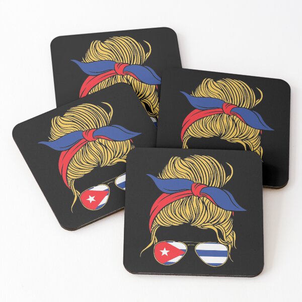 Item preview, Messy Hair Woman Bun Cuba Flag Cuban designed and sold by GraphicDesign15.
