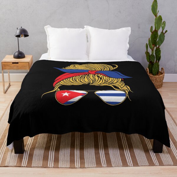 Item preview, Messy Hair Woman Bun Cuba Flag Cuban designed and sold by GraphicDesign15.