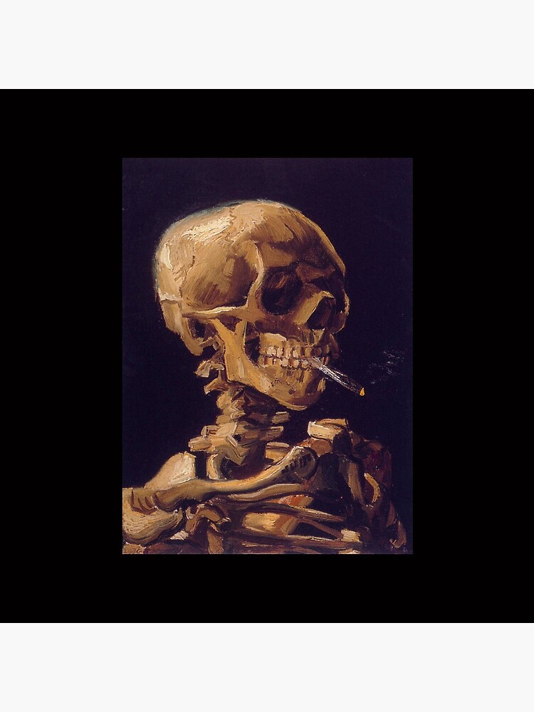 Vincent Van Gogh's 'Skull with a Burning Cigarette' by RozAbellera