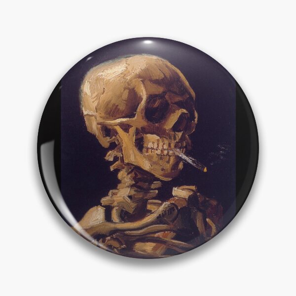 Vincent Van Gogh's 'Skull with a Burning Cigarette' Pin