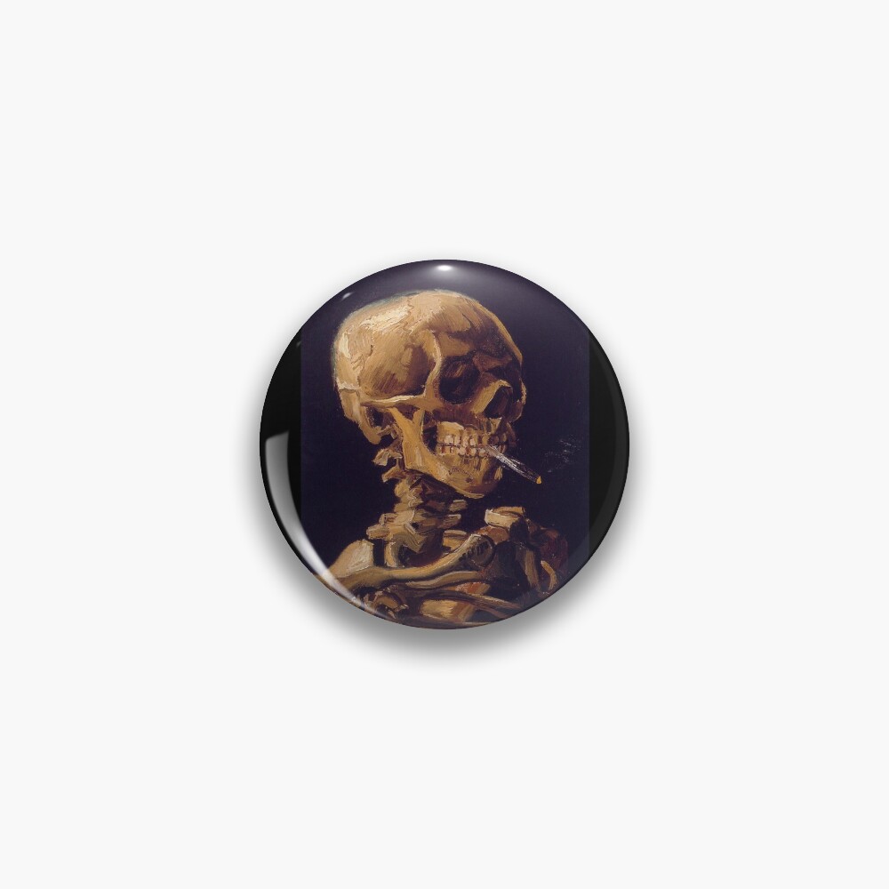 Vincent Van Gogh's 'Skull with a Burning Cigarette'  Pin
