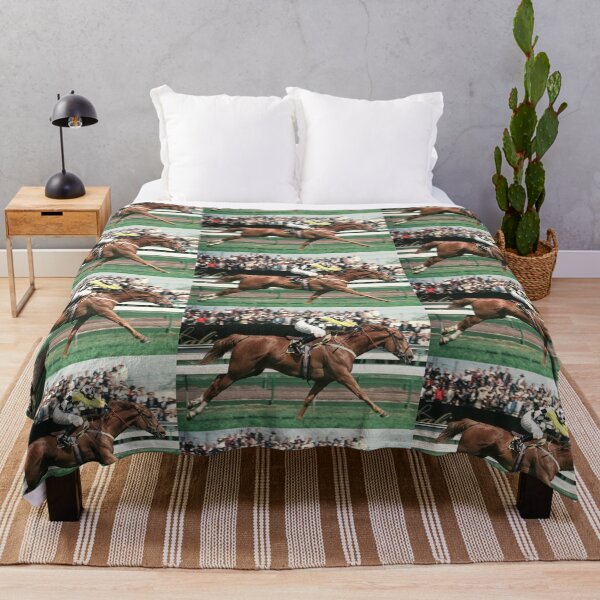 Saintly winning 1996 Melbourne Cup Throw Blanket