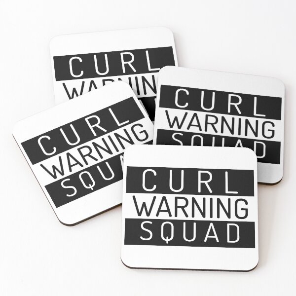 Item preview, Curl Squad - Warning Logo designed and sold by FavoriteSaint.