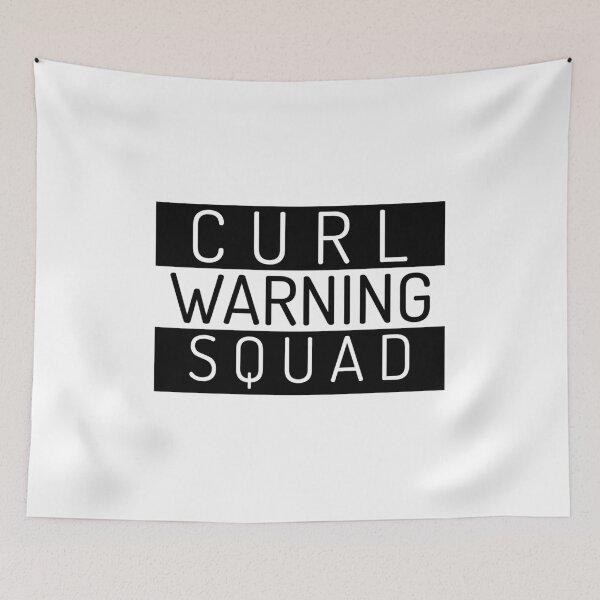 Item preview, Curl Squad - Warning Logo designed and sold by FavoriteSaint.