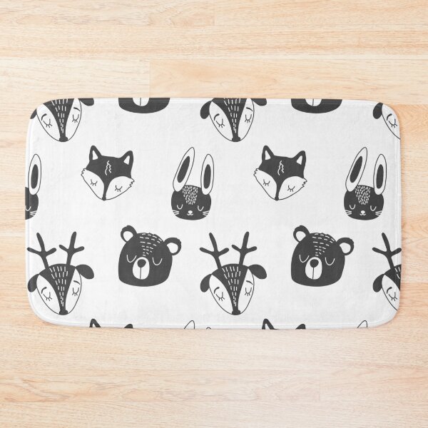Item preview, Scandi Woodland Animals Decor, Monochrome Patterns, Abstract  designed and sold by AB-DesignStudio.